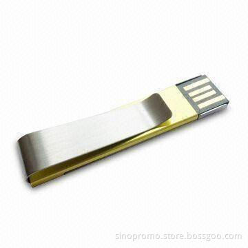 Memory Stick with Clipper with Up to 32GB Capacity, Measuring 53.5 x 13.5 x 2.7mm